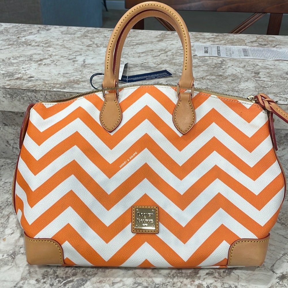 Dooney & Burke nwt tangerine satchel